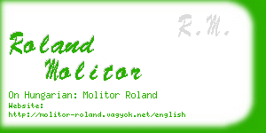 roland molitor business card